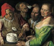 Vincenzo Campi I mangiatori di ricotta Sweden oil painting artist